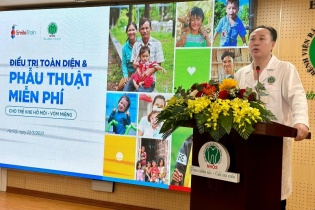 Phẫu thuật miễn phí cho trẻ bị dị tật khe hở môi-vòm miệng bẩm sinh