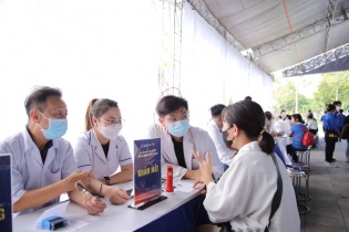 2.500 công nhân khu vực Đồng bằng sông Hậu được khám chữa bệnh từ thiện