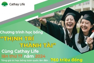 Cathay Life trao học bổng cho các sinh viên tại Thái Bình, Nam Định, Thanh Hóa