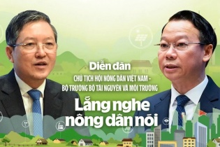 Chủ tịch Hội Nông dân và Bộ trưởng Tài nguyên và Môi trường đối thoại với nông dân giỏi, tiêu biểu