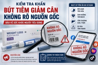 Hà Nội kiểm tra khẩn bút tiêm giảm cân không rõ nguồn gốc bán tràn lan trên mạng