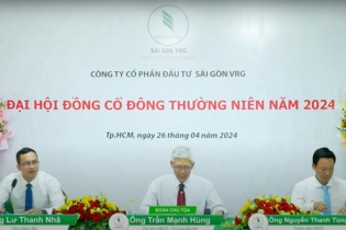 ĐHĐCĐ Đầu tư Sài Gòn VRG: Lợi nhuận quý I/2024 tăng 43%, lên 257 tỷ đồng