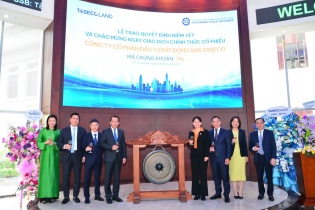 Vốn hoá Taseco Land đạt hơn 9.542,6 tỷ đồng ngày đầu chào sàn HoSE