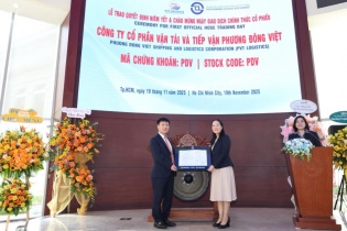 PVT Logistics chính thức chào sàn HoSE trong phiên giao dịch ngày 19/11