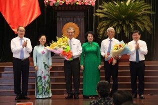 Ông Võ Văn Hoan và ông Ngô Minh Châu được bầu giữ chức Phó chủ tịch UBND TP.HCM