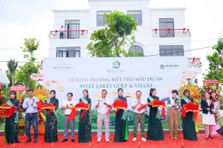 Khai trương biệt thự mẫu West Lakes Golf & Villas tại Long An