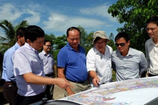 Thứ trưởng Bộ Kế hoạch và Đầu tư Đào Quang Thu kiểm tra một số dự án APEC tại Đà Nẵng