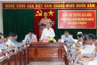 Phó Thủ tướng Trương Hòa Bình làm việc với tỉnh Phú Yên