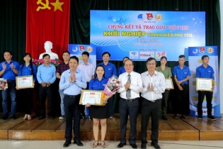 Phú Yên: Trao giải cuộc thi khởi nghiệp thanh niên 2020