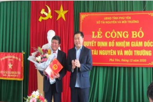 Phú Yên: Bí thư Huyện ủy Đồng Xuân làm Giám đốc Sở Tài nguyên và Môi trường