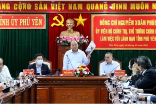 Thủ tướng Chính phủ chứng kiến ký kết biên bản hợp tác tại Phú Yên
