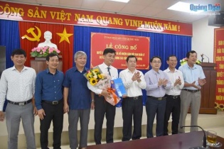 Quảng Ngãi: Ban Quản lý dự án đầu tư công trình giao thông có giám đốc mới
