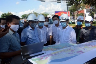 Lãnh đạo Đà Nẵng kiểm tra tiến độ Dự án xử lý nước rỉ rác giai đoạn 2 bãi rác Khánh Sơn