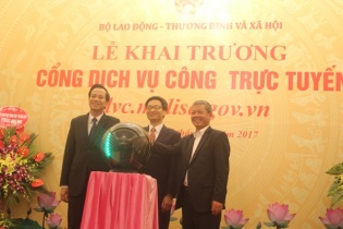 Khai trương cổng dịch vụ công trực tuyến Bộ Lao động Thương binh và Xã hội 