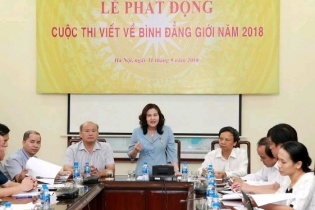 Phát động cuộc thi viết về bình đẳng giới 