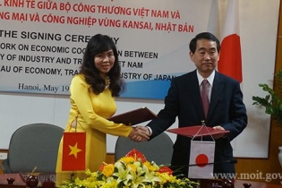 Bộ Công Thương hợp tác với vùng Kansai (Nhật Bản)