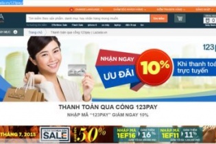 123Pay và Lazada “bắt tay” mở cổng thanh toán trực tuyến