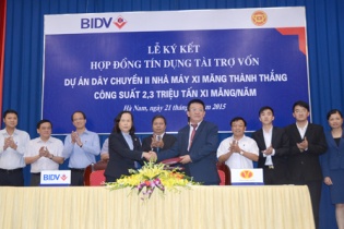 Xi măng Thành Thắng được BIDV tài trợ 3.500 tỷ đồng để đầu tư dây chuyền 2