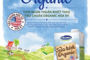 Vinamilk ra mắt sản phẩm sữa tươi Organic