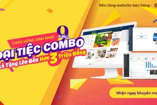 Bizweb tung combo đặc biệt, khuyến mại mừng sinh nhật