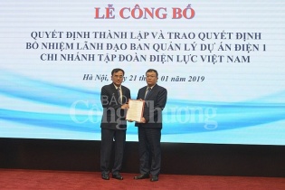 EVN công bố thành lập Ban quản lý dự án Điện 1