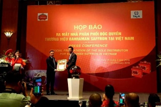 Bahraman Saffron chọn Công ty Tây Á phân phối độc quyền nhụy hoa nghệ tây tại Việt Nam