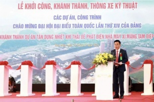 Vicem Tam Điệp vận hành hệ thống tận dụng nhiệt khí thải để phát điện