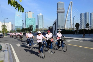 Đạp xe hữu nghị lan tỏa thông điệp sống xanh tại Lễ hội Việt - Nhật 2026