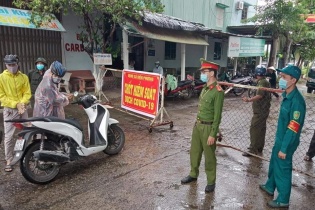 Quảng Nam tiếp tục phong toả thêm nhiều khu dân cư nguy cơ lây nhiễm Covid-19