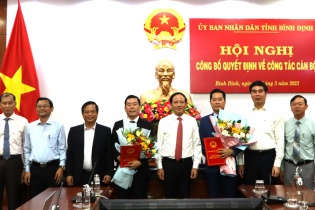 Bình Định bổ nhiệm Giám đốc Sở Kế hoạch Đầu tư và Sở Tài chính