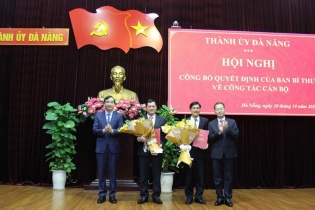 Đà Nẵng bổ sung hai cán bộ vào Ban Thường vụ Thành uỷ