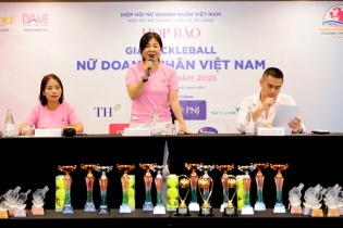 Lần đầu tiên tổ chức giải Pickleball dành cho nữ doanh nhân Việt Nam