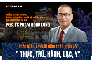[Longform] PGS.TS Phạm Hồng Long: Phát triển kinh tế đêm toàn diện với "thực, trú, hành, lạc, y"