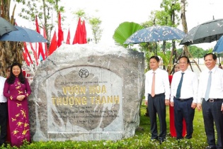 Hà Nội khánh thành công trình vườn hoa Thượng Thanh 14,5 tỷ đồng