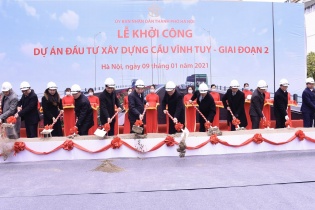Hà Nội: Khởi công cầu Vĩnh Tuy giai đoạn 2, tổng mức đầu tư hơn 2.500 tỷ đồng