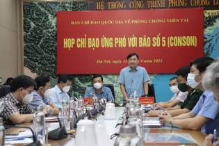 Huy động hơn 530.000 chiến sĩ, dân quân tự vệ, 3.000 phương tiện ứng phó bão Conson