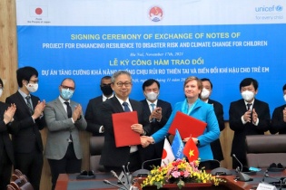 Tăng cường khả năng chống chịu rủi ro thiên tai và biến đổi khí hậu cho trẻ em