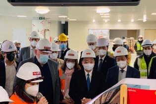 Đoạn đường sắt trên cao Nhổn - Ga Hà Nội đạt 94,7% tiến độ