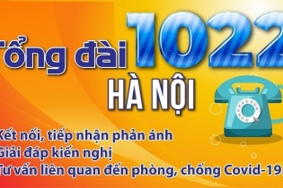 Hà Nội: Điều chỉnh các nhánh 1, 2, 3 của Tổng đài 1022, từ 4/3