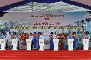 Khởi công xây dựng Tổ hợp nhà ở dự án HUD Mê Linh Central