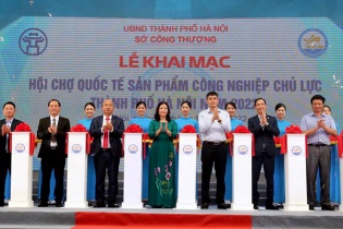 Khai mạc Hội chợ quốc tế sản phẩm công nghiệp chủ lực Hà Nội 2022