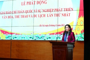 Phát động giải báo chí “Vì sự nghiệp phát triển văn hóa, thể thao và du lịch” 
