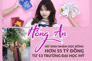 [Emagazine] Hồng An: Nữ sinh nhận học bổng hơn 55 tỷ đồng từ 13 trường đại học của Mỹ