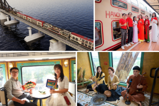 Đoàn tàu “Hà Nội 5 Cửa Ô - The Hanoi Train” chính thức vận hành thương mại