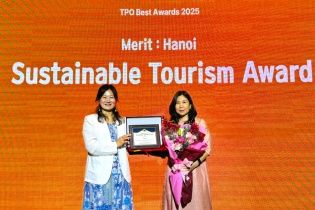 Hà Nội được vinh danh với giải thưởng “Du lịch bền vững” tại TPO 2025