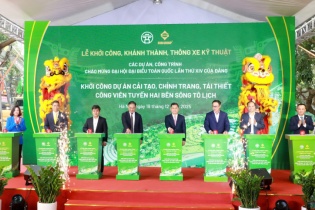Hà Nội chính thức khởi công dự án công viên tuyến hai bên sông Tô Lịch