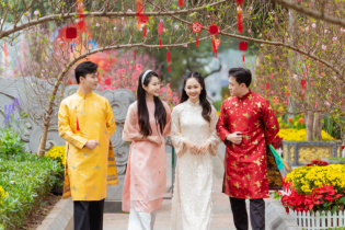 Du khách thích thú check-in không gian hoa xuân lớn chưa từng có tại Hà Nội