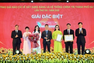 34 tác phẩm đoạt giải tại Giải báo chí xây dựng Đảng Hà Nội lần thứ VIII