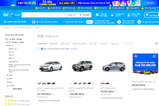 Từ bán sách, quần áo… Tiki vừa bán thêm ô tô