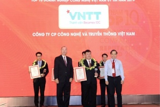 Vừa được Bình Dương cấp phép dự án 171 triệu USD, VNTT đạt giải doanh nghiệp công nghệ uy tín